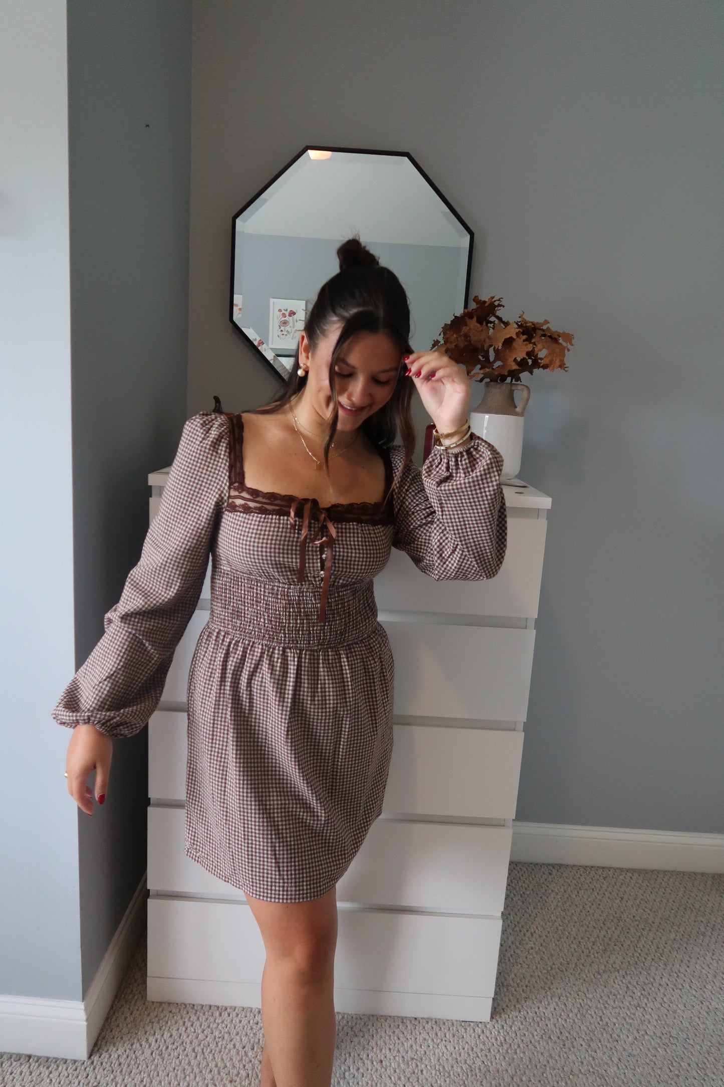 Fallin’ For You Lace Trim Dress