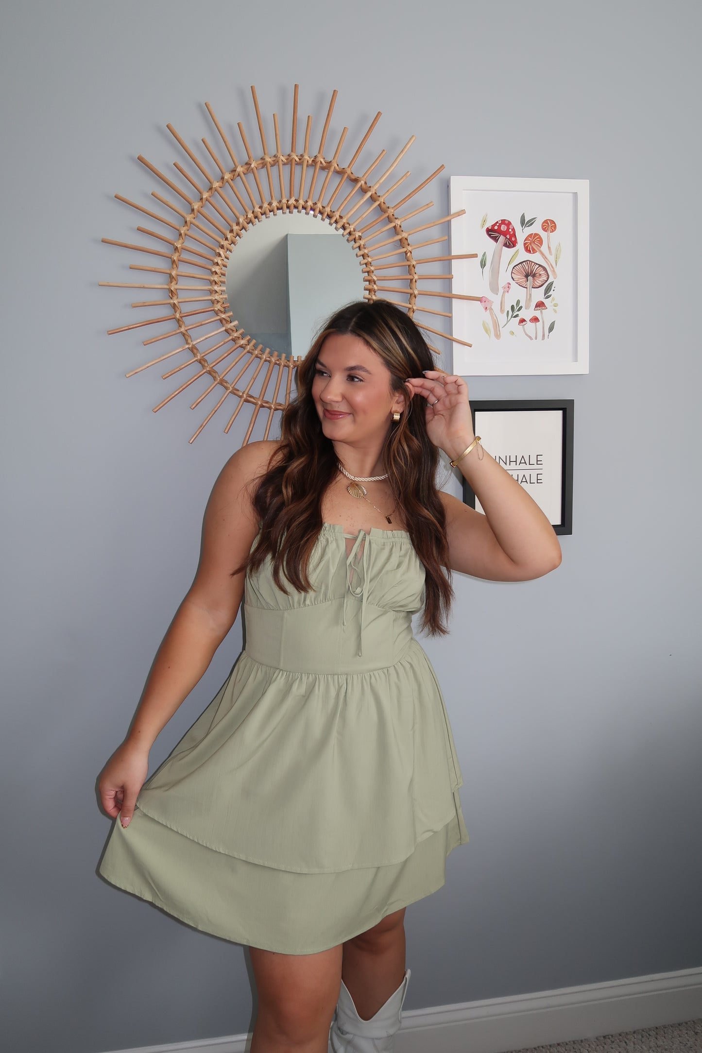 Carolina Dress - Sage