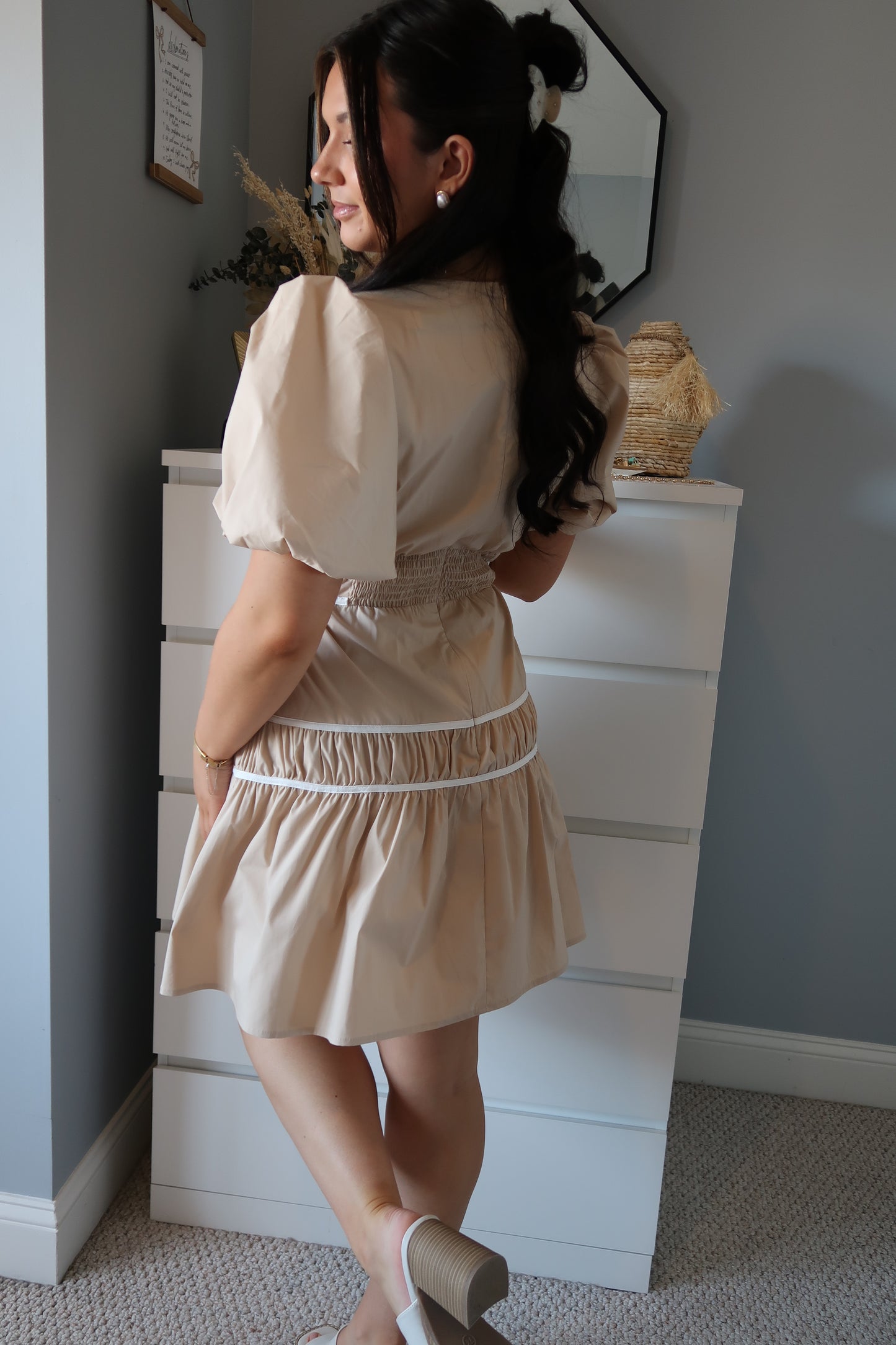 Clementine Dress — Tan