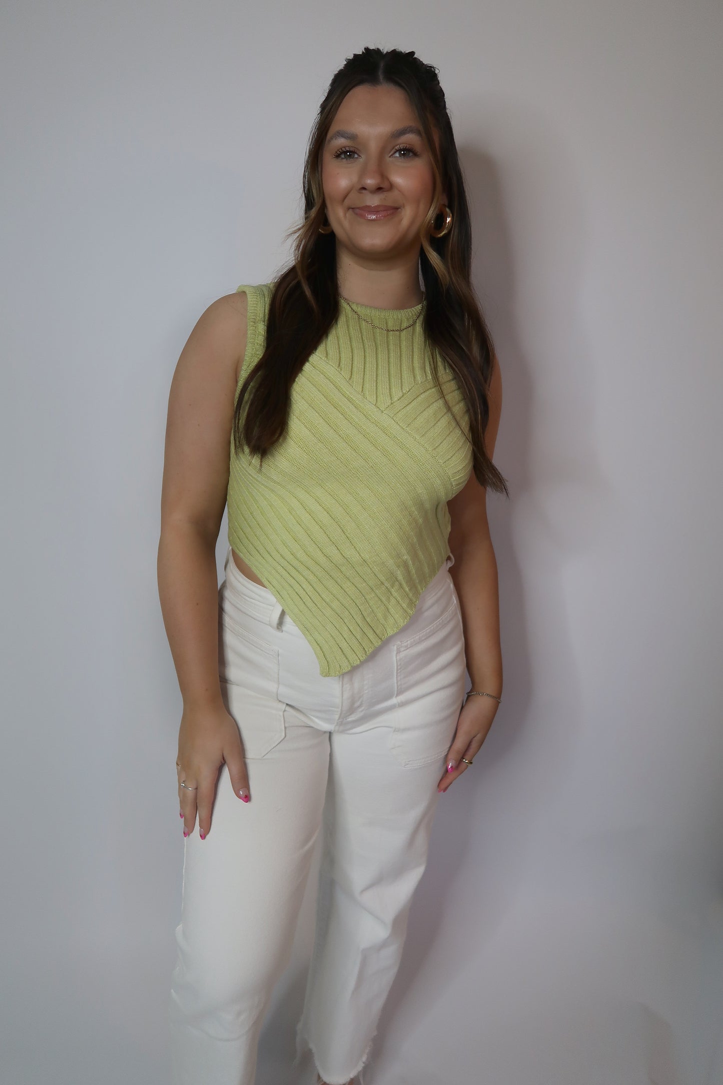 Love Triangle Top - Green