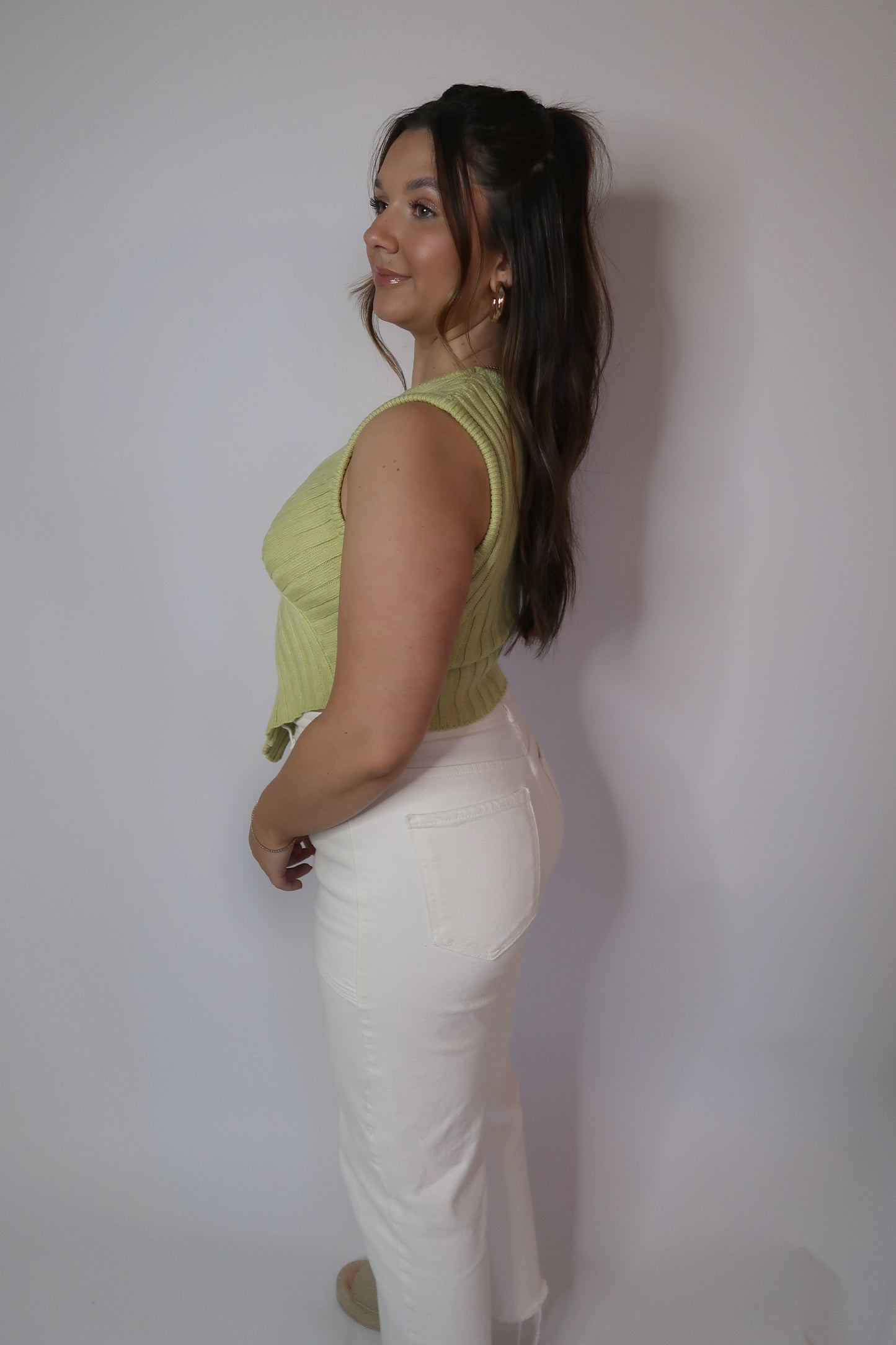Love Triangle Top - Green
