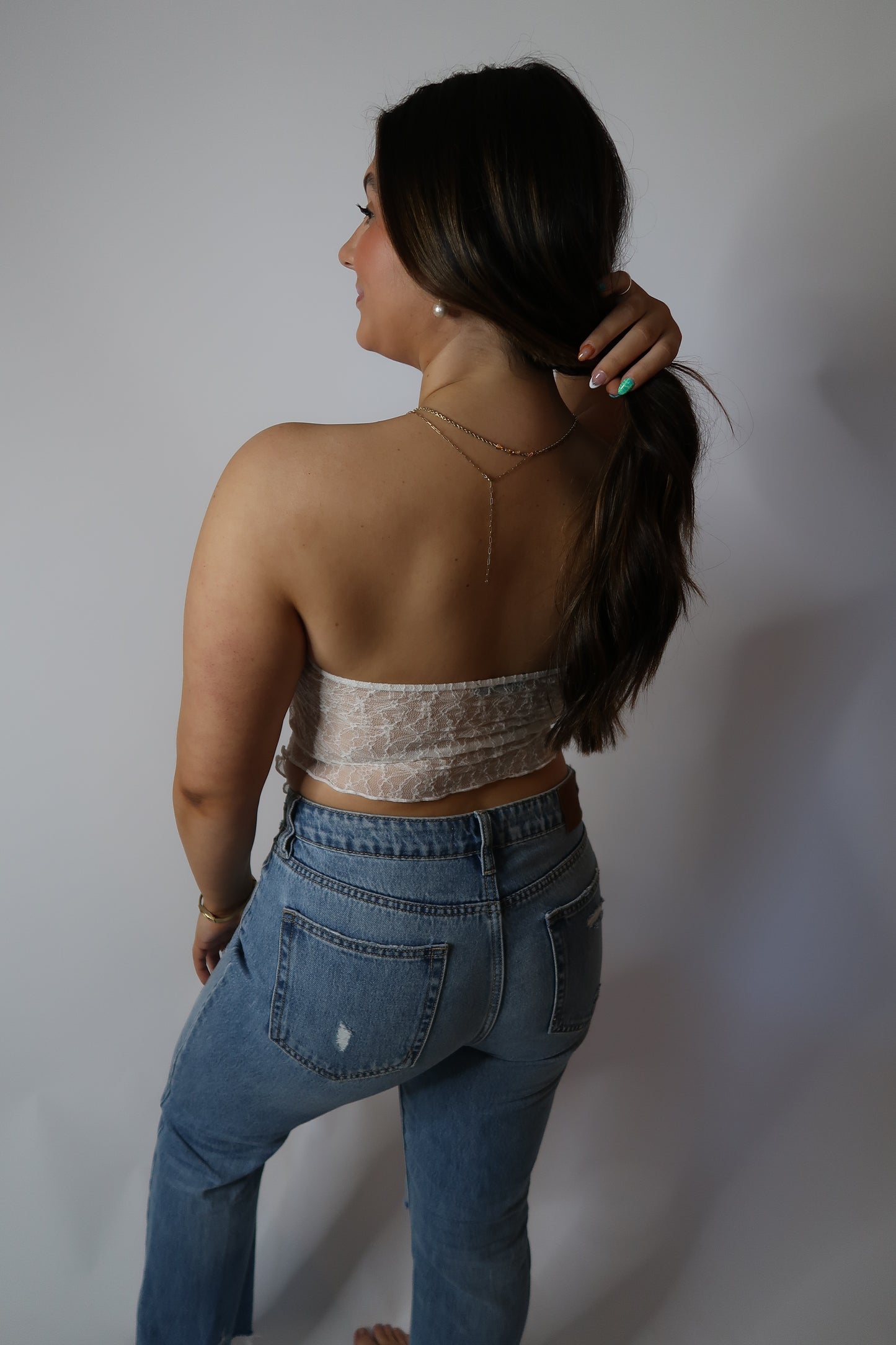 Lacey Tube Top - White