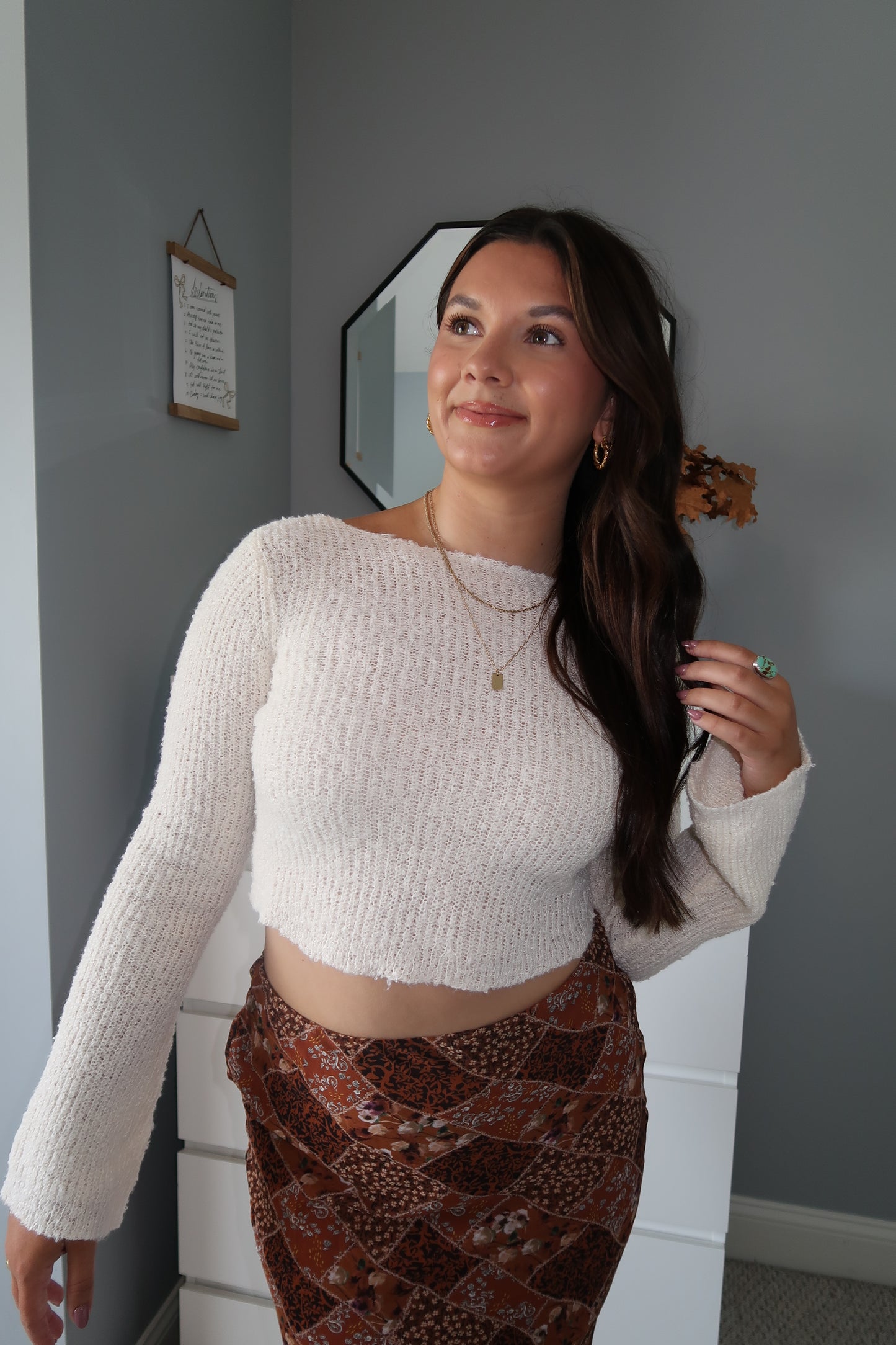 Serena Knit Top - Ivory