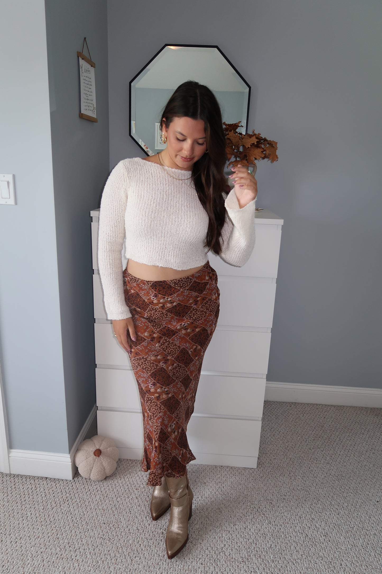 Juliette Patchwork Maxi Skirt