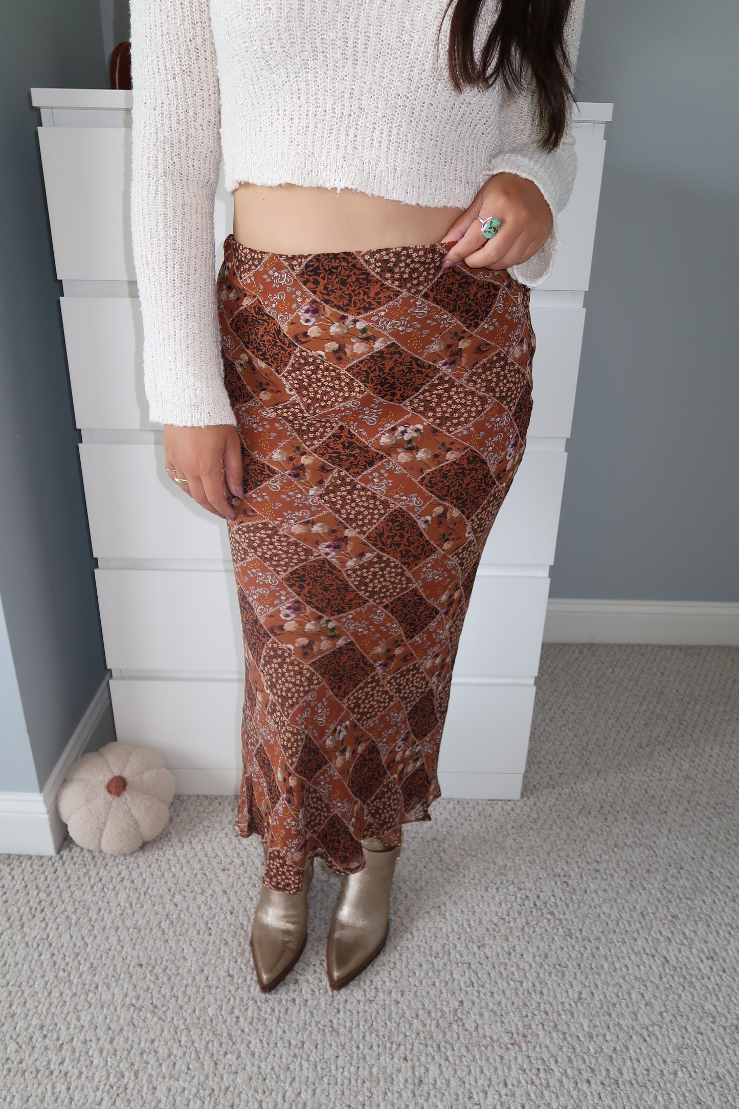 Juliette Patchwork Maxi Skirt