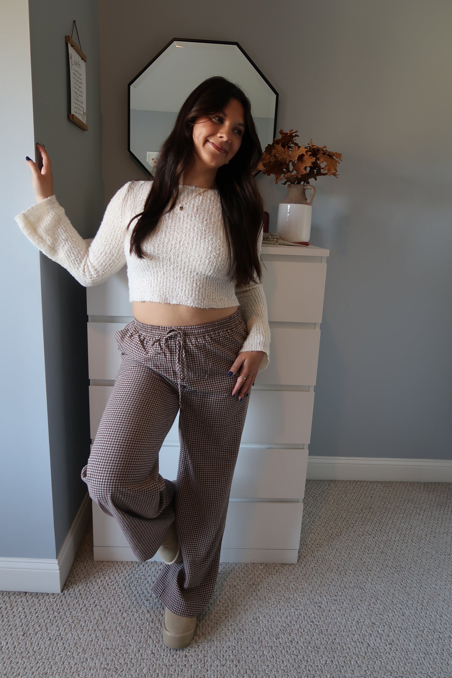 Take It Easy Gingham Pants