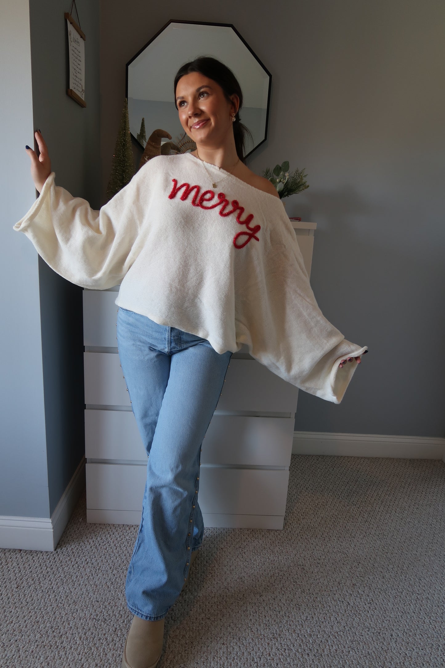 Holiday Cheer Sweater - Ivory