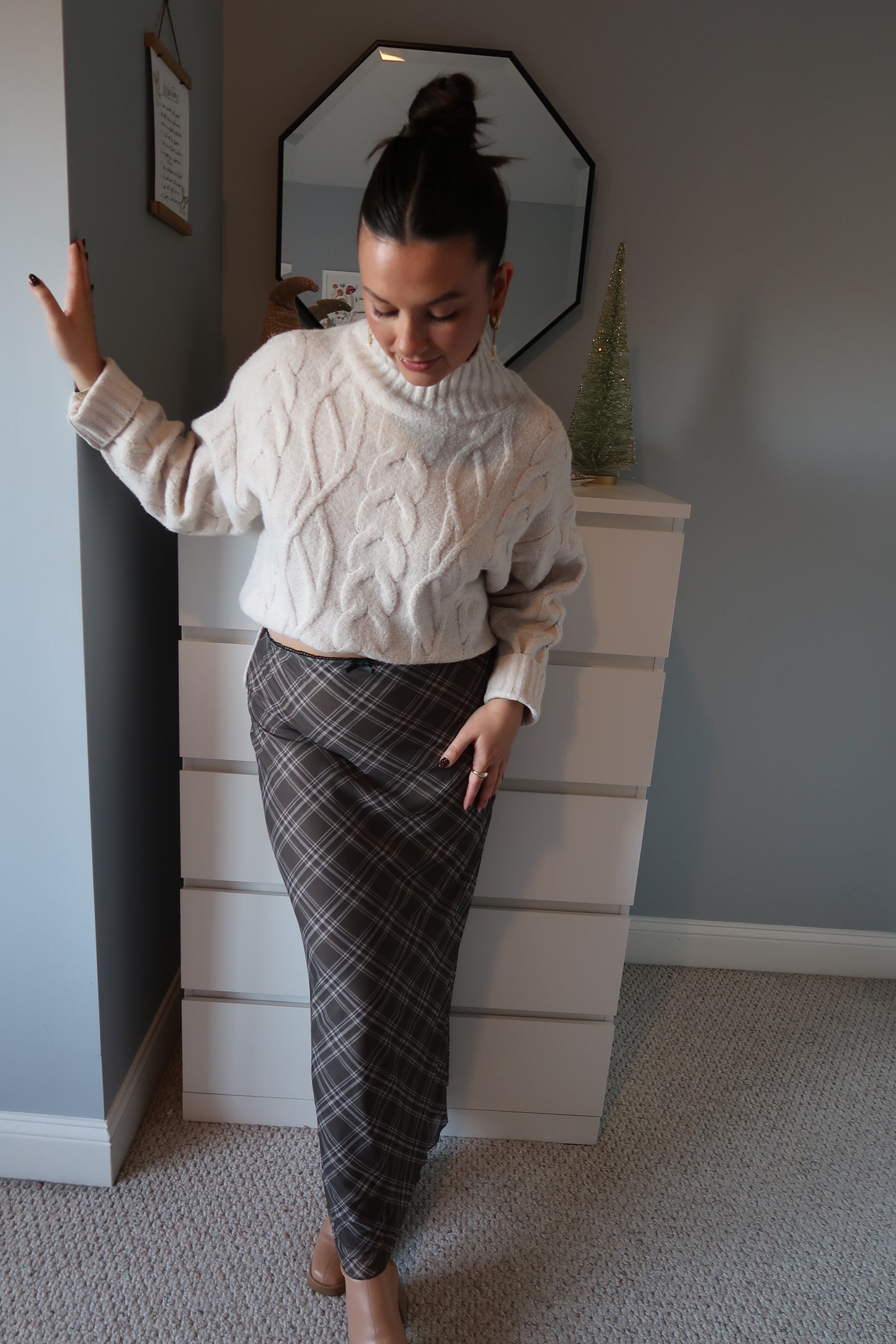 Lorelai Plaid Maxi Skirt