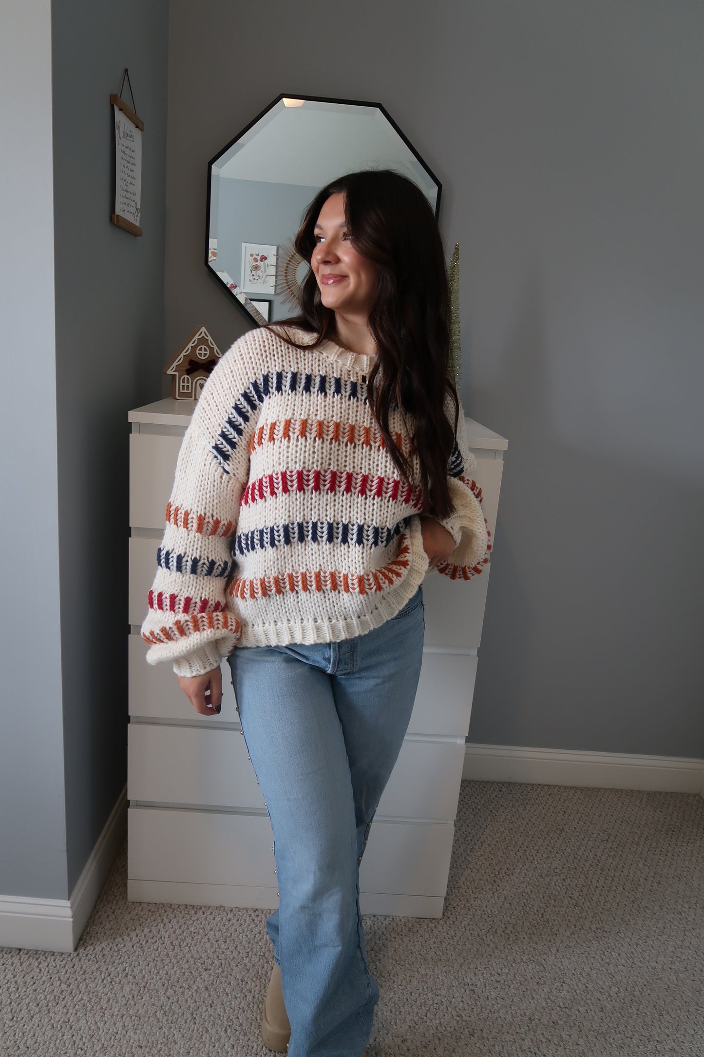 On Cloud Nine Striped Sweater