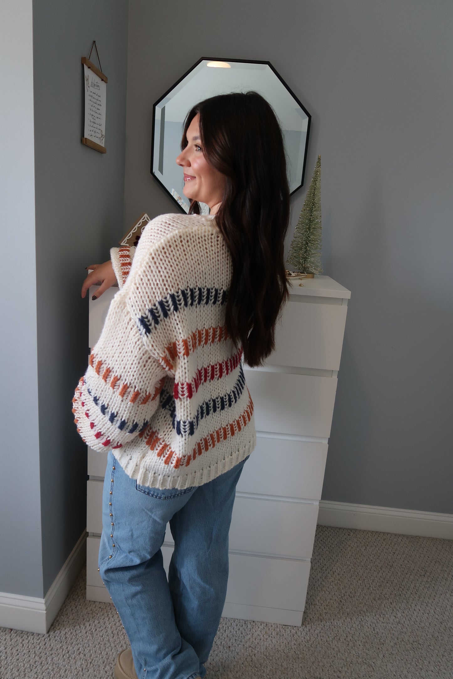 On Cloud Nine Striped Sweater