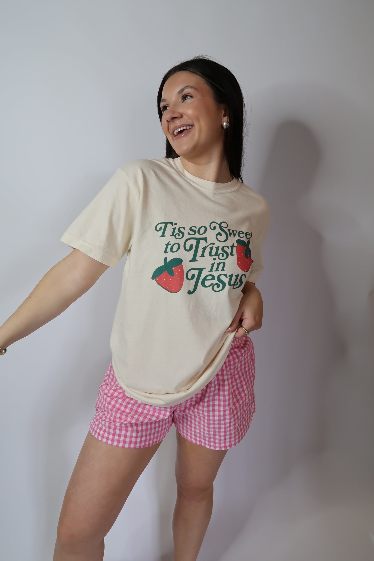 Trust In Him Tee - Ivory