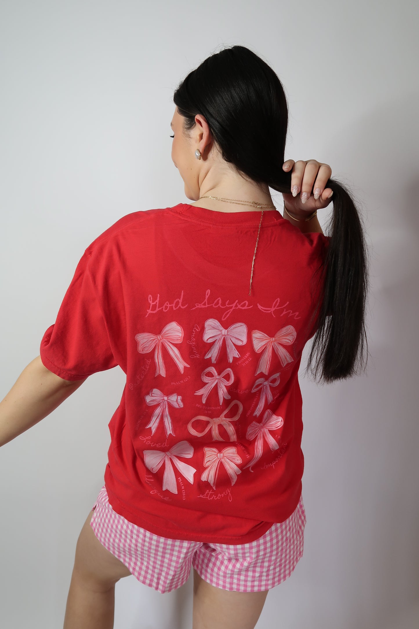 Who He Says I Am Tee - Red