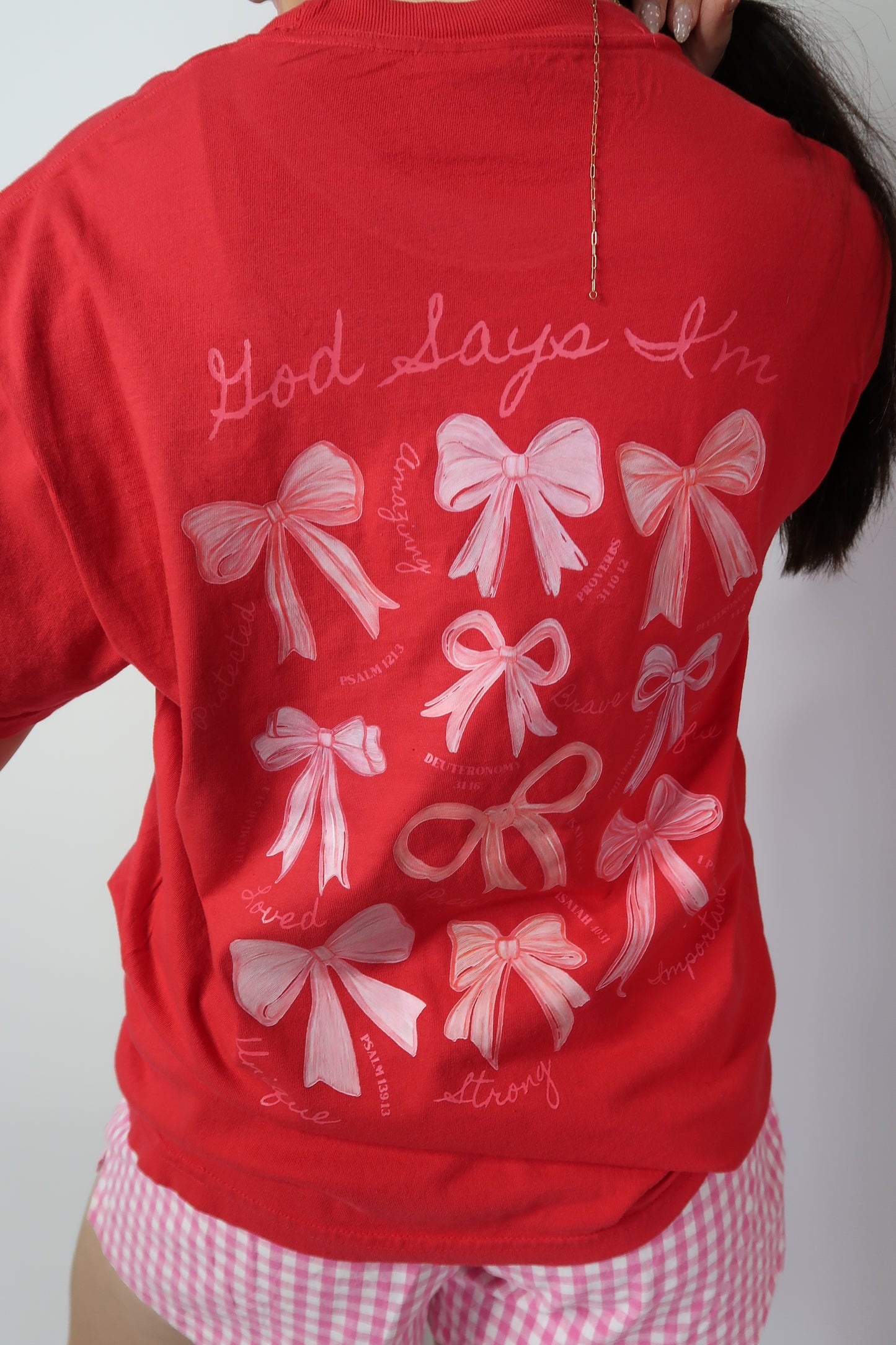 Who He Says I Am Tee - Red