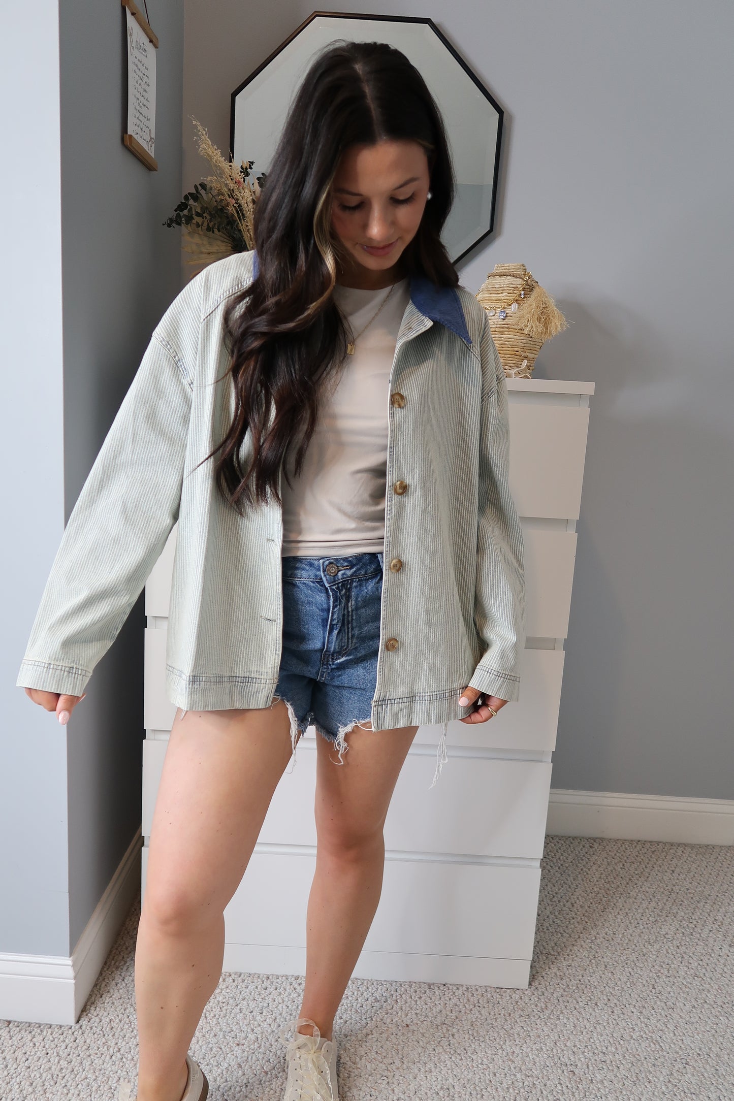 Sailor Striped Barn Jacket