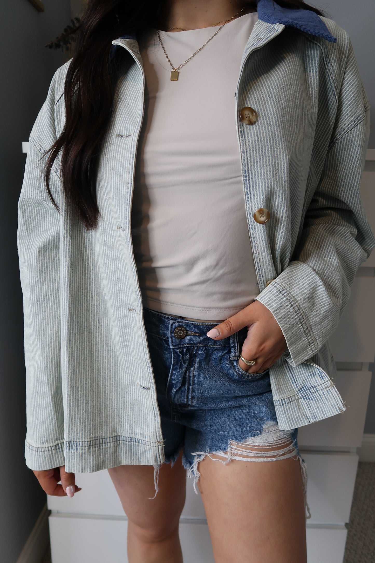 Sailor Striped Barn Jacket