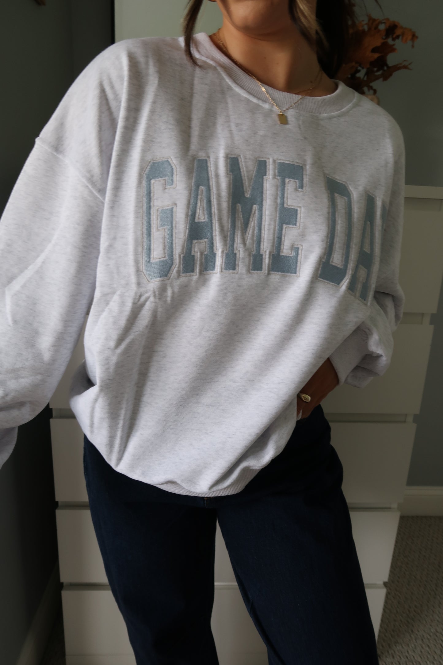 Game Day Crewneck - Heather Grey