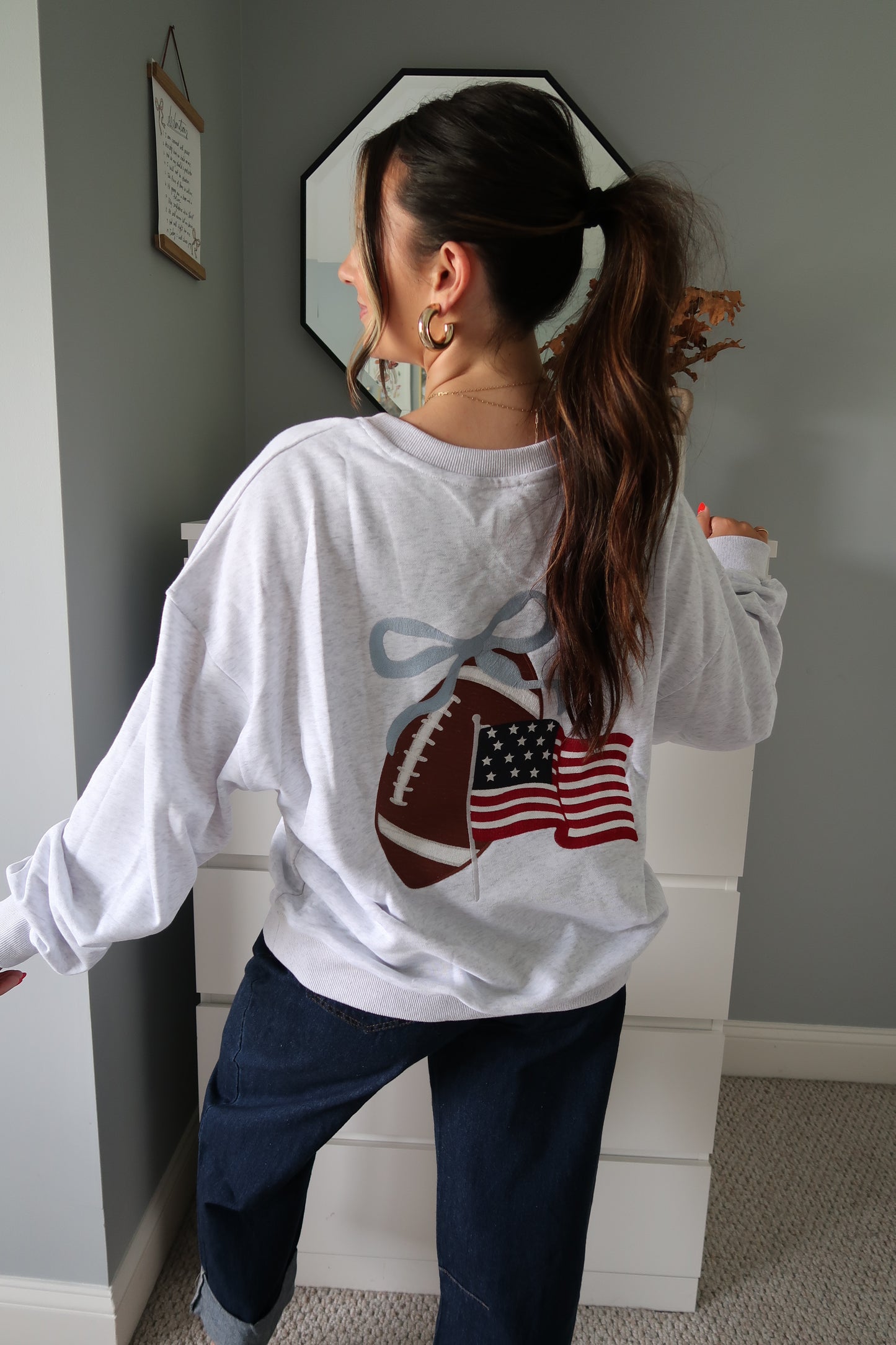 Game Day Crewneck - Heather Grey