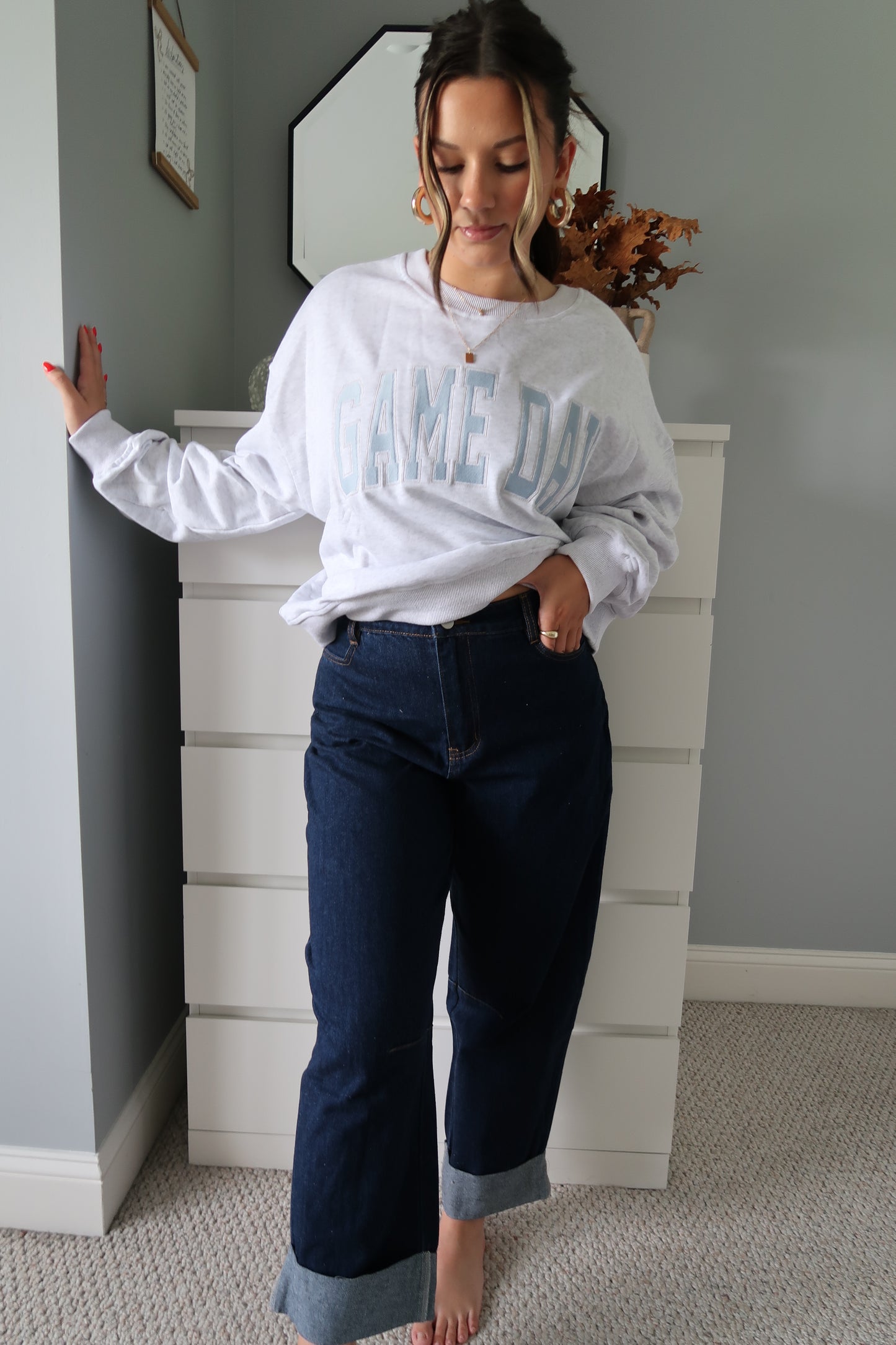 Paige Barrel Jeans - Dark Wash