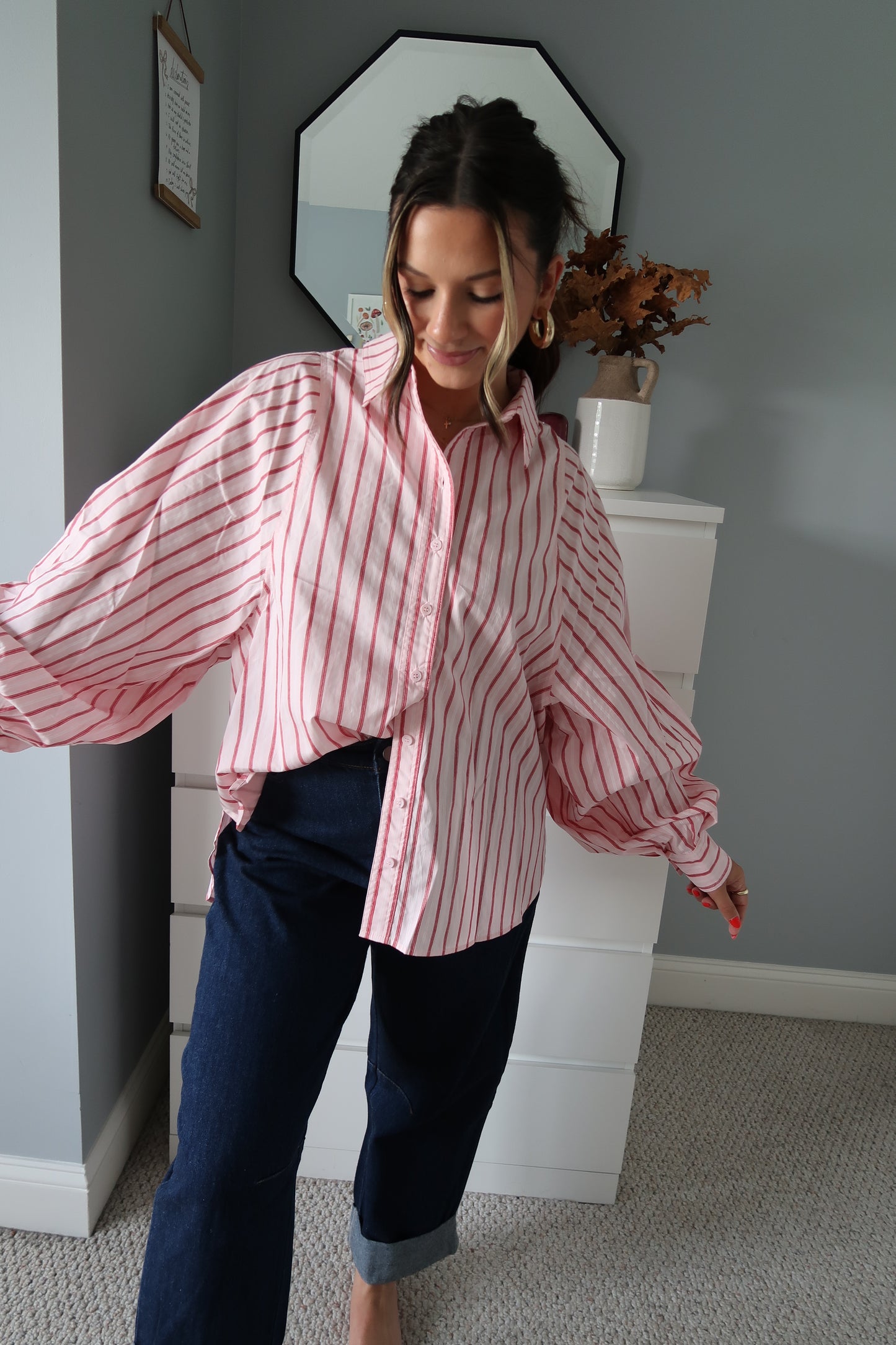 Busy Woman Striped Blouse