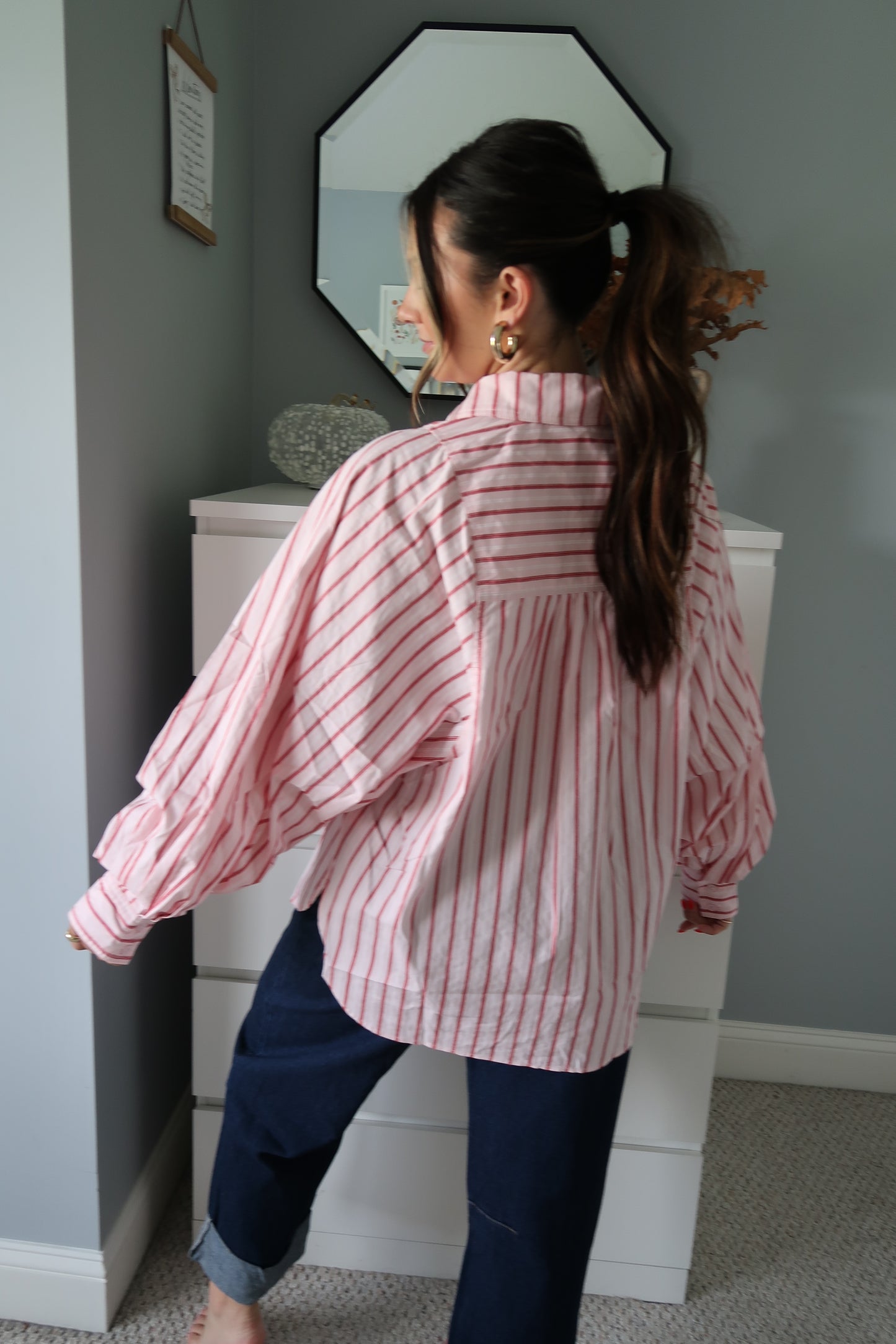 Busy Woman Striped Blouse