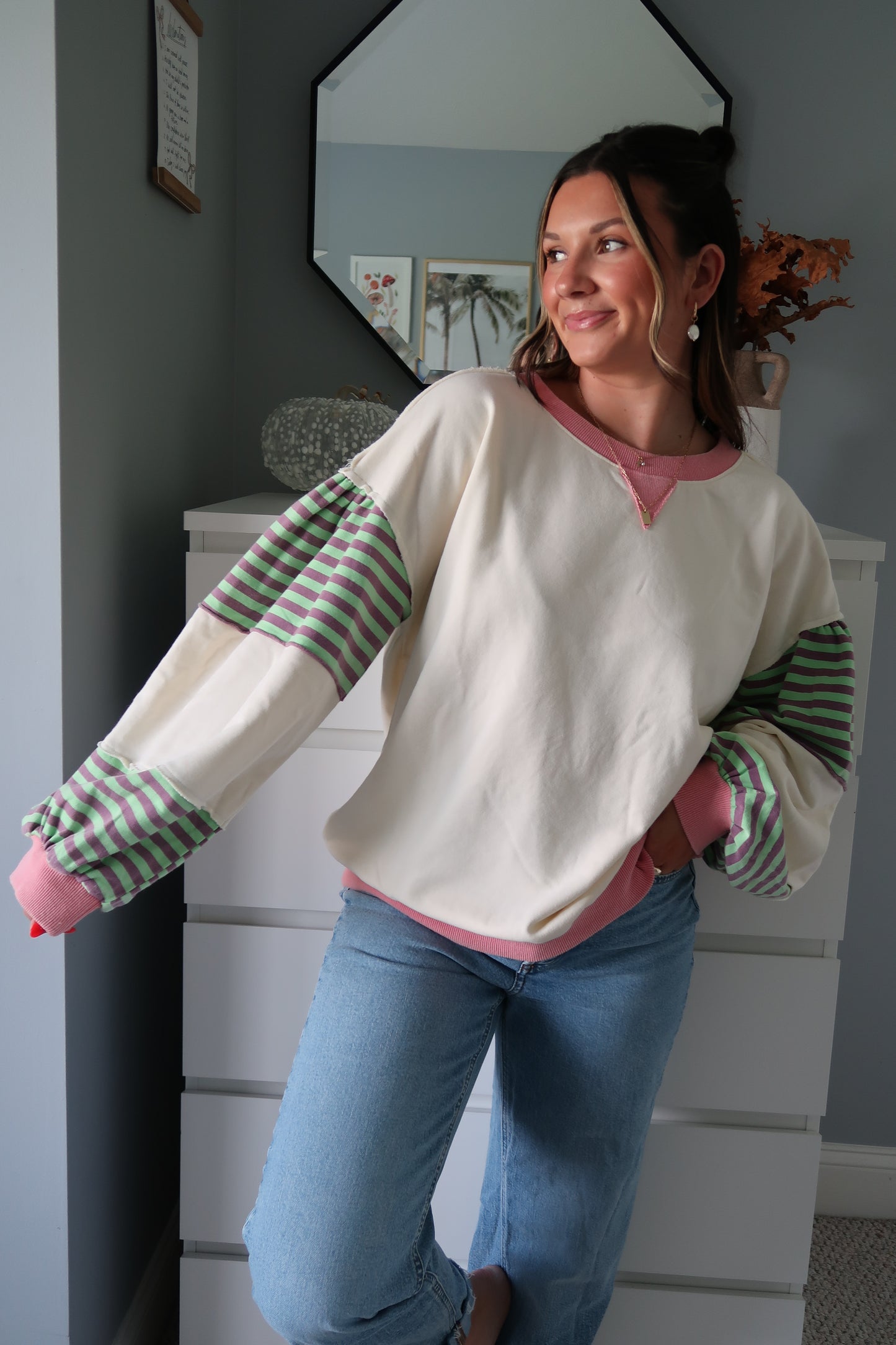Frankie Striped Pullover