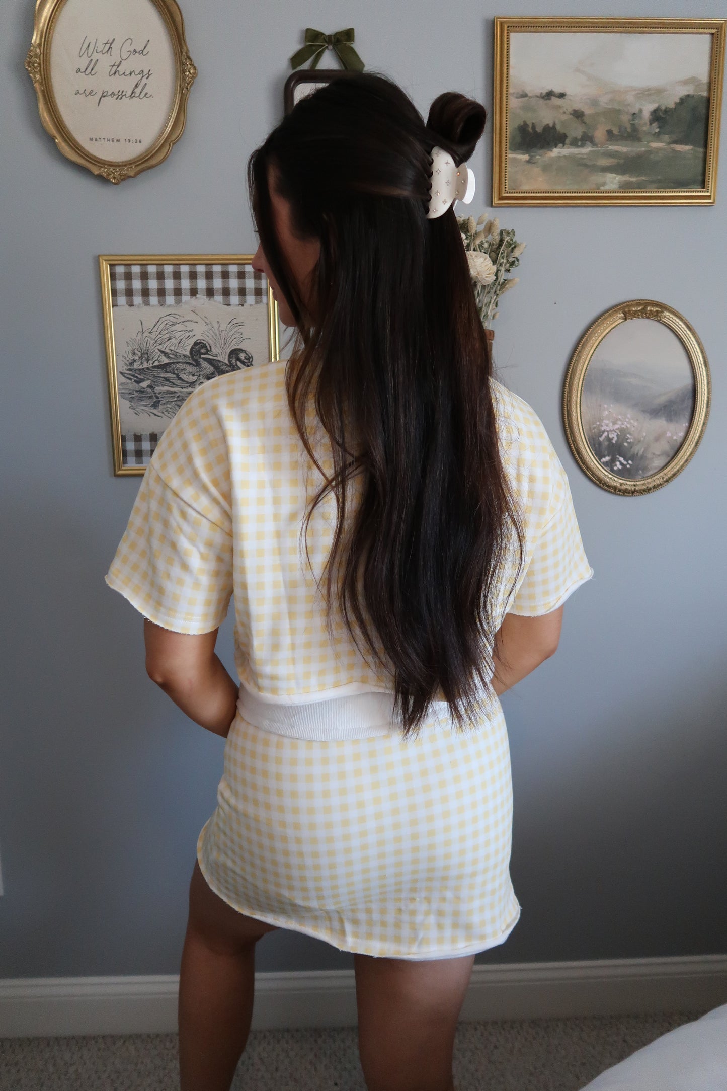 Hadley Gingham Set - Yellow