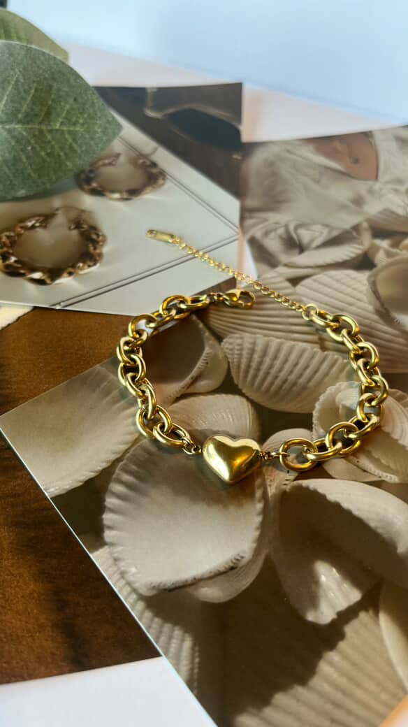 Heart Bracelet - Gold Plated