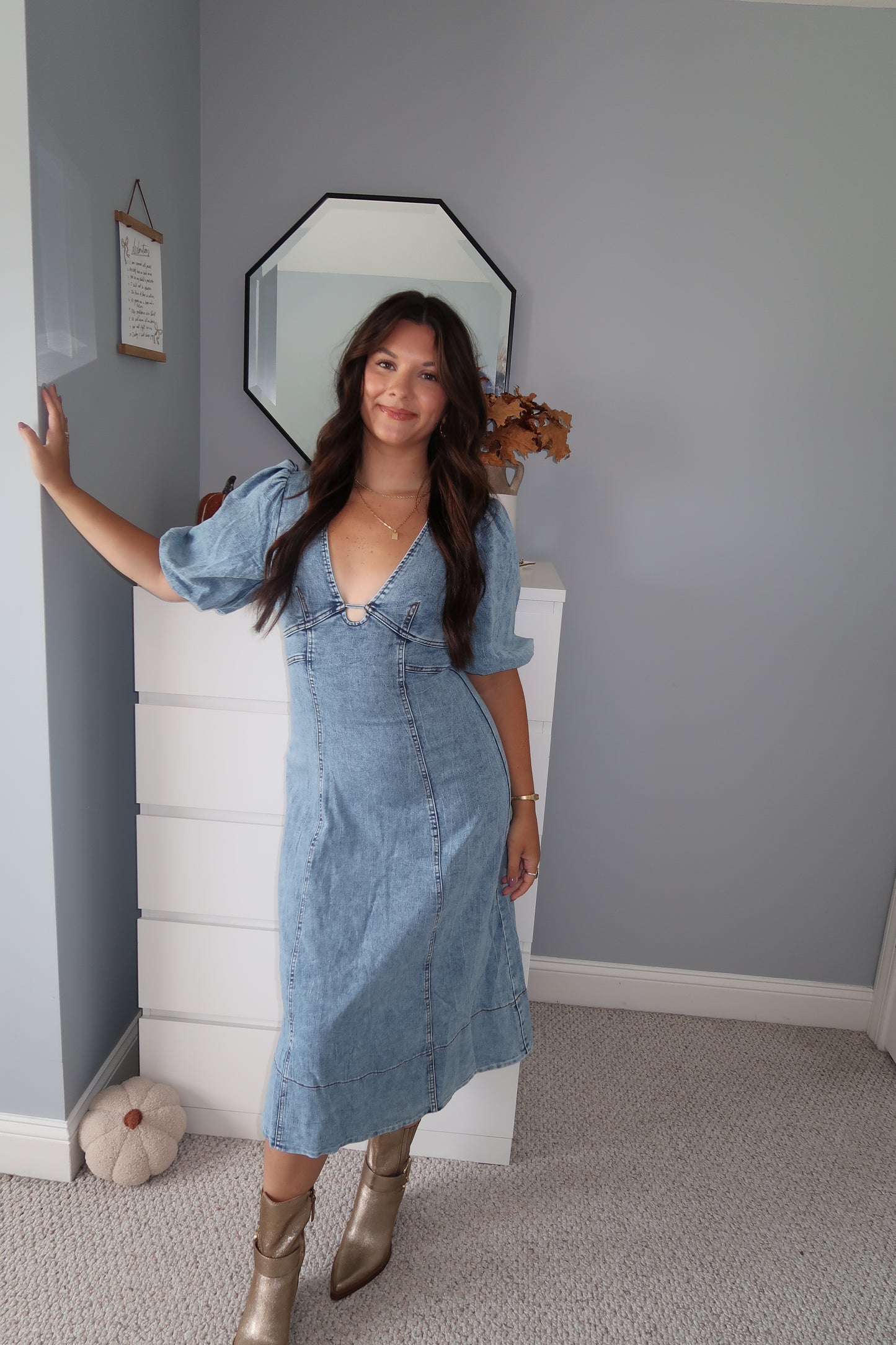 Blue Jean Baby Dress in Medium Denim