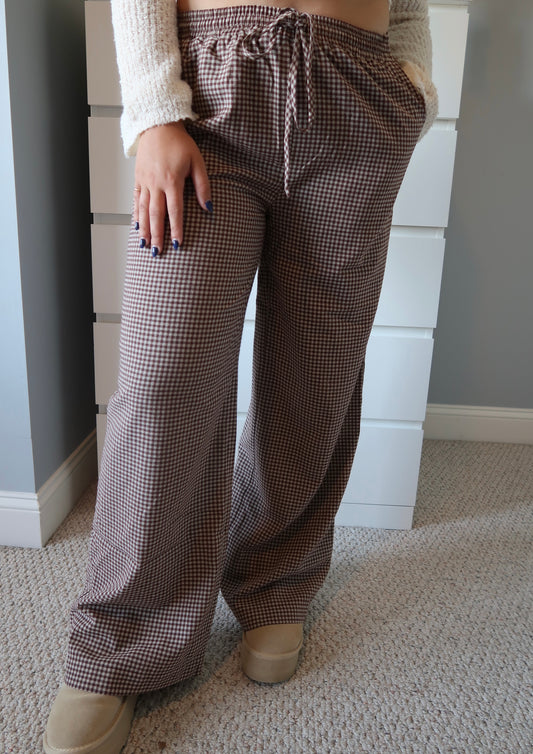 Take It Easy Gingham Pants