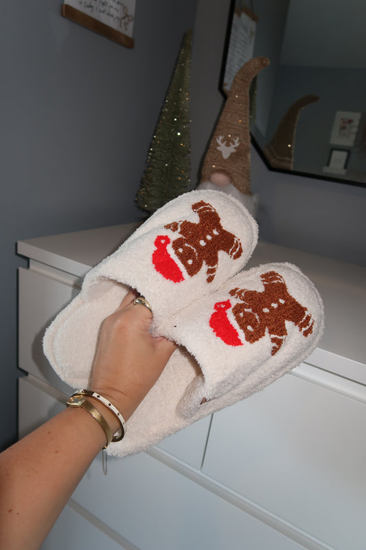 Gingerbread Man Slippers