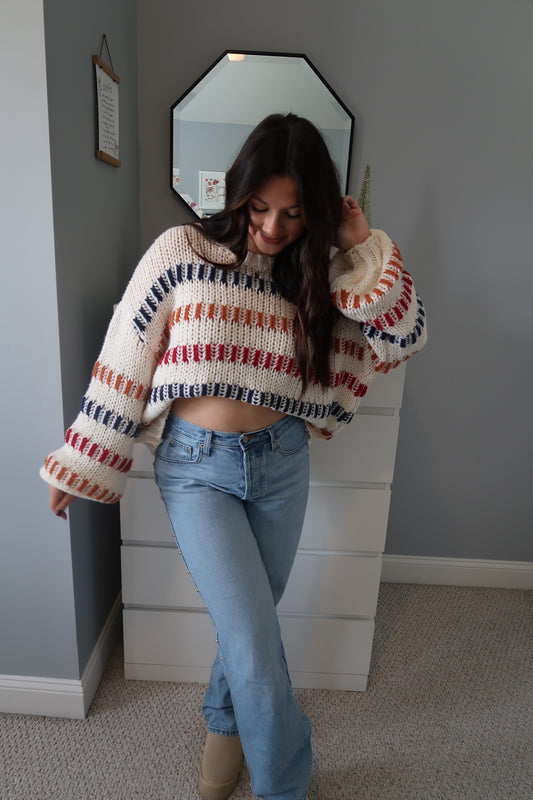 On Cloud Nine Striped Sweater