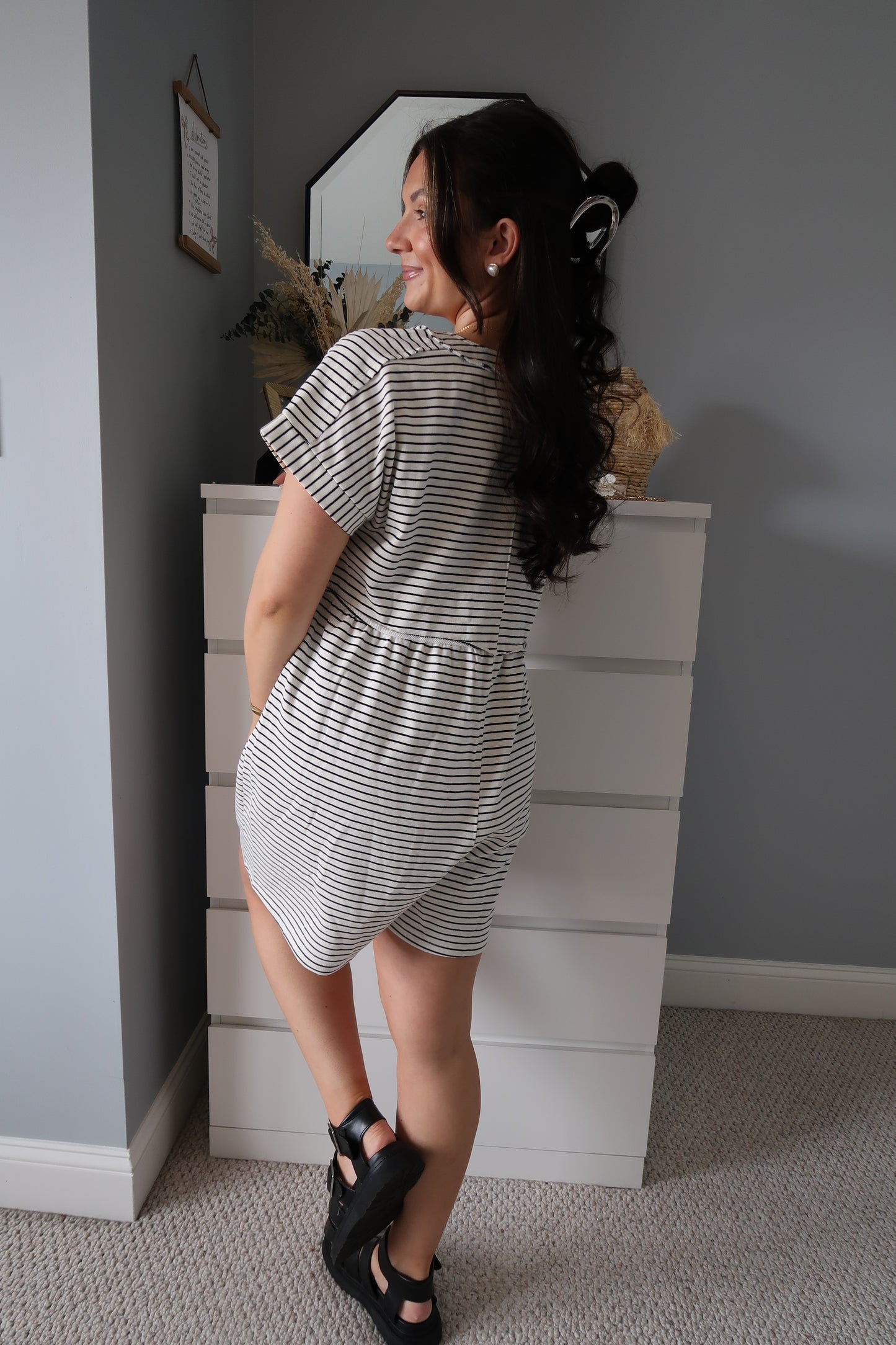 New Day Striped Romper