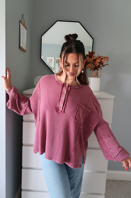 Alex Henley Top - Berry