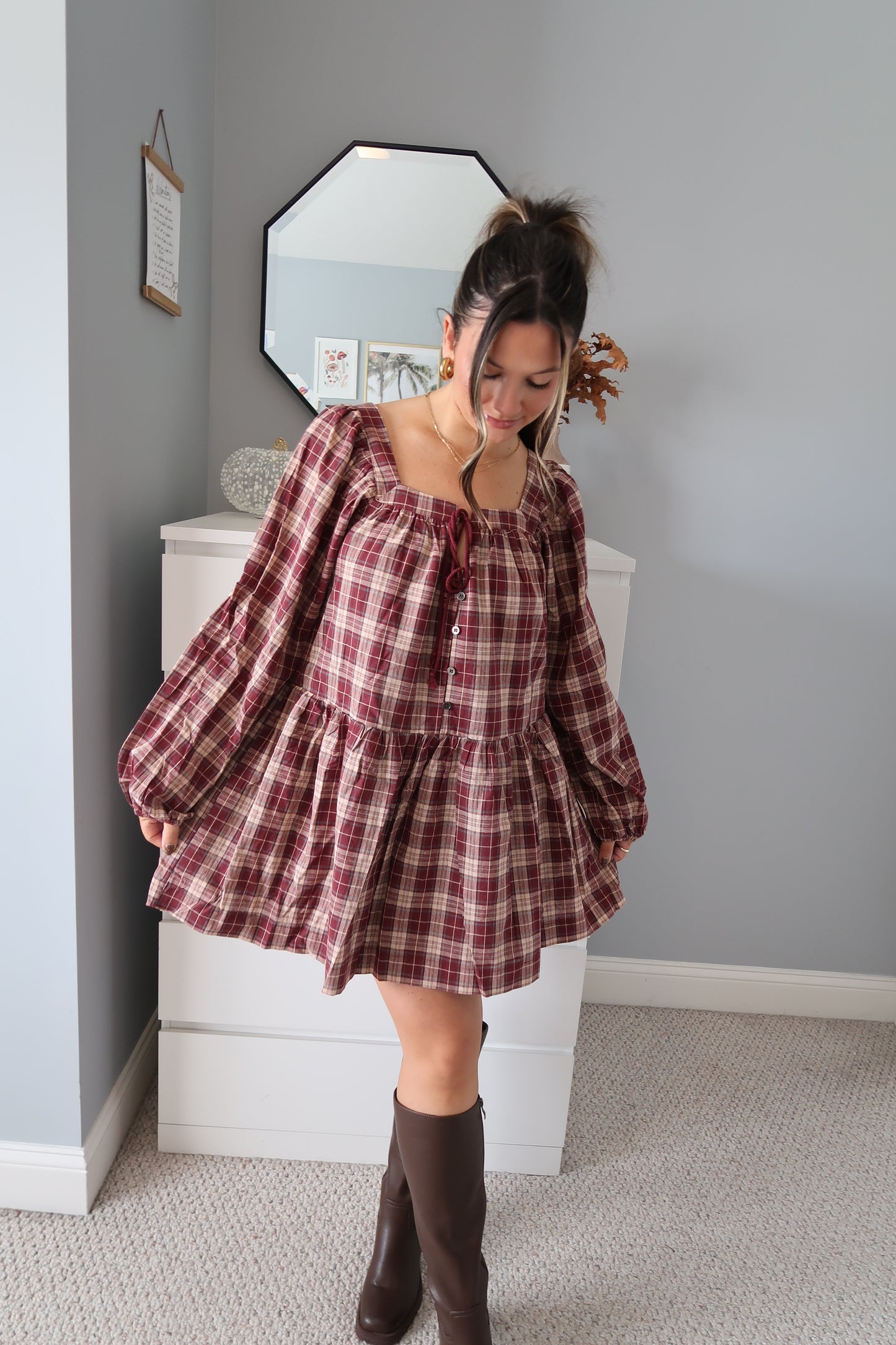 Stars Hollow Plaid Dress