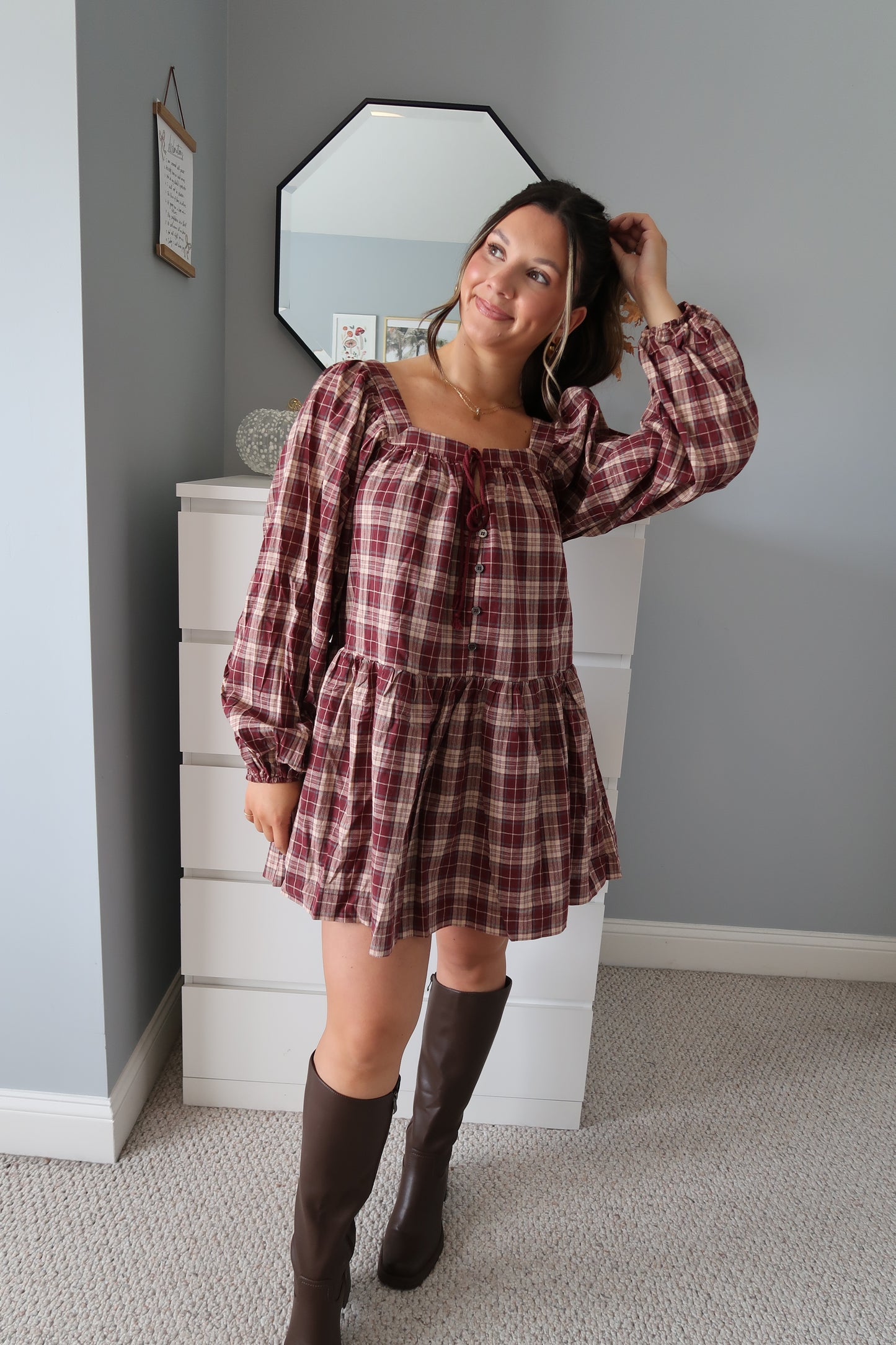 Stars Hollow Plaid Dress