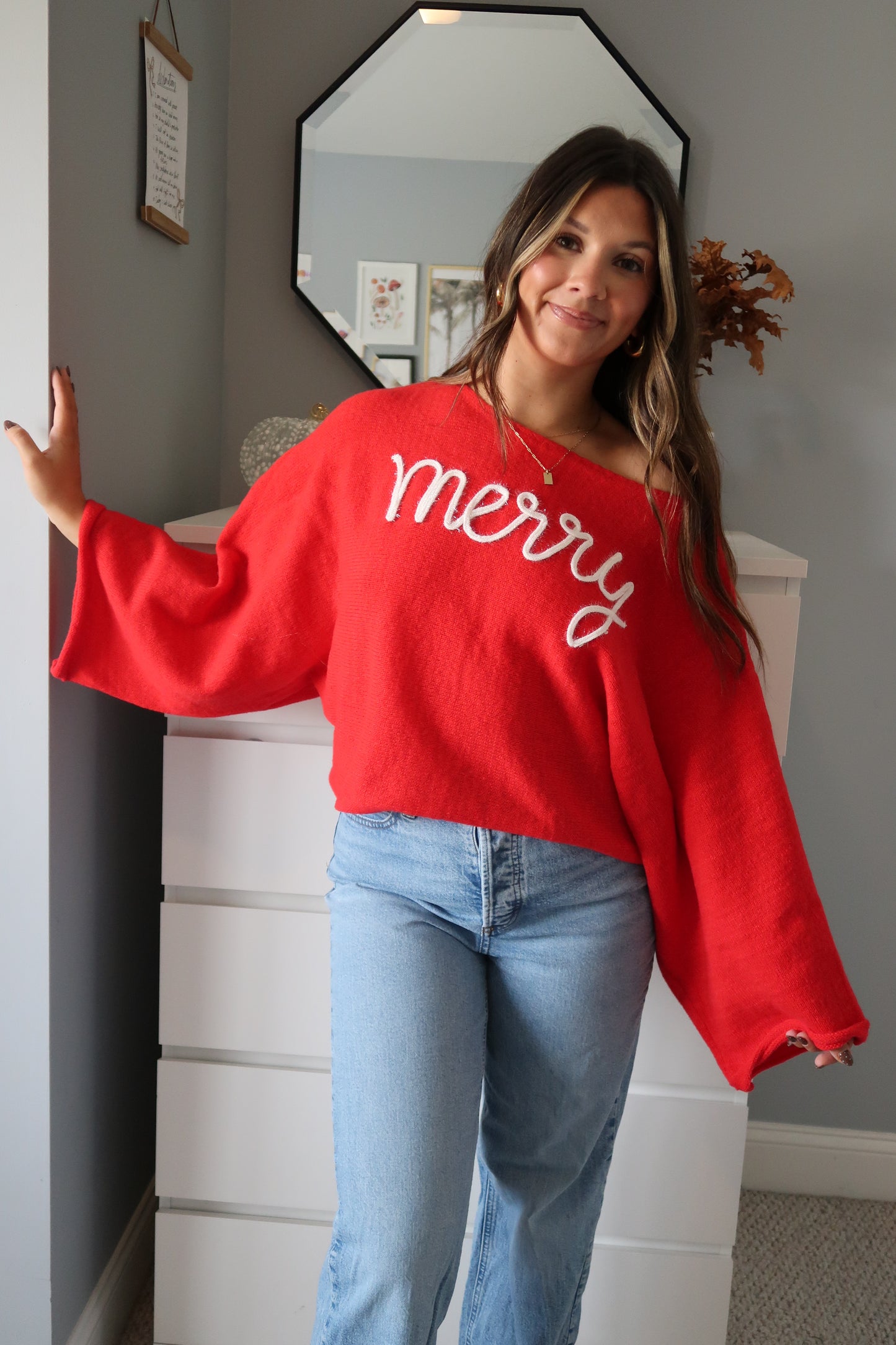 Holiday Cheer Sweater - Red