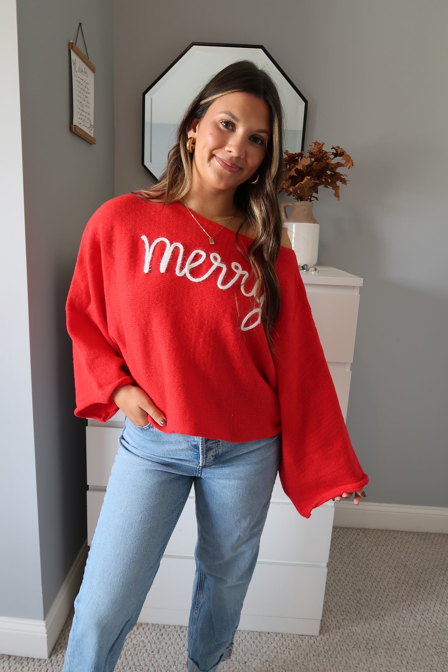 Holiday Cheer Sweater - Red