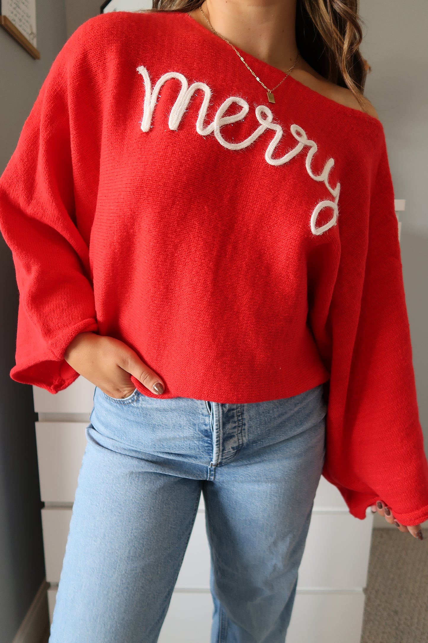 Holiday Cheer Sweater - Red