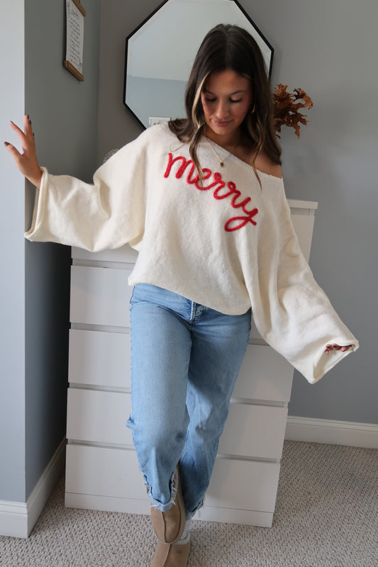 Holiday Cheer Sweater - Ivory