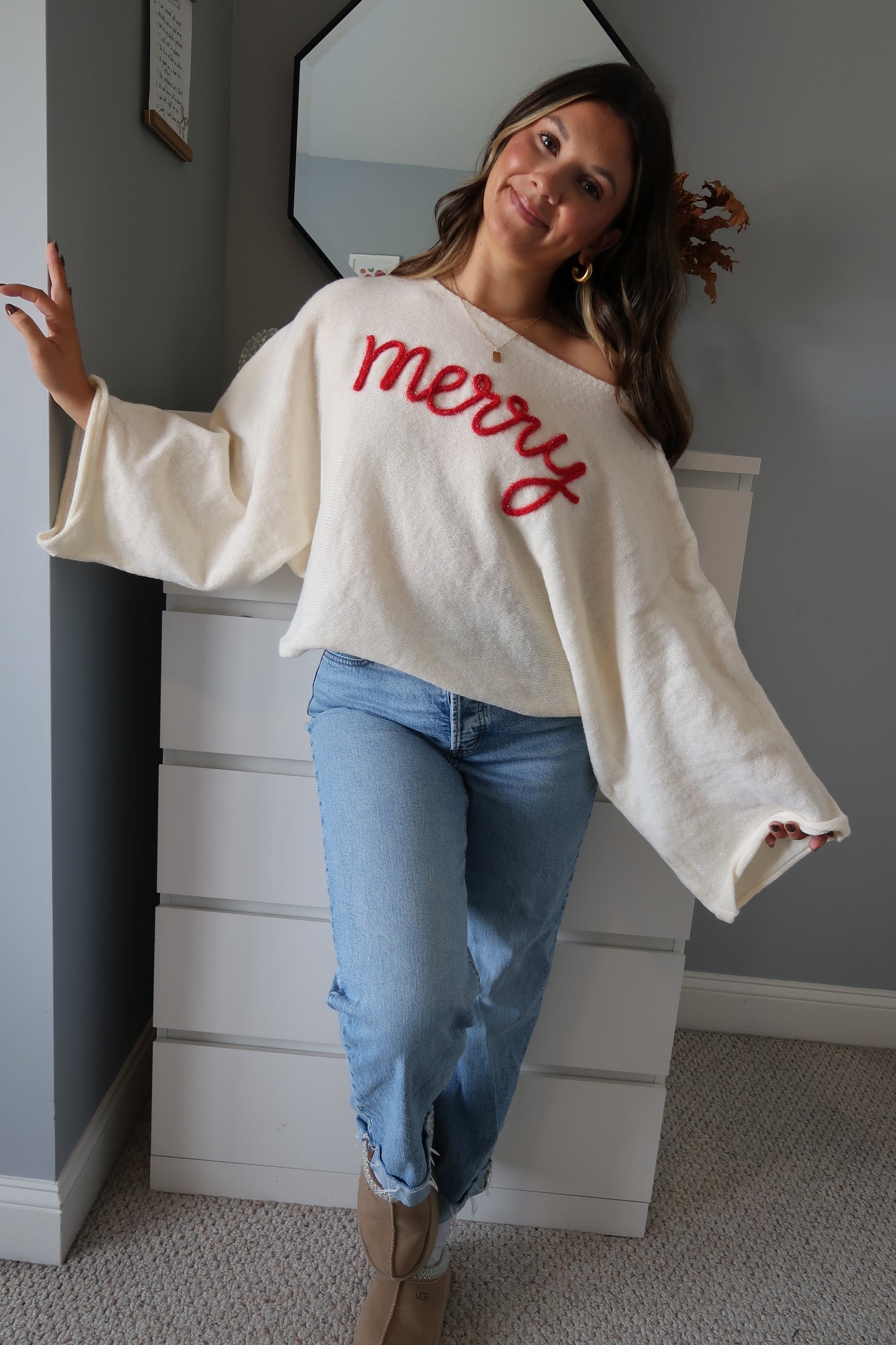 Holiday Cheer Sweater - Ivory