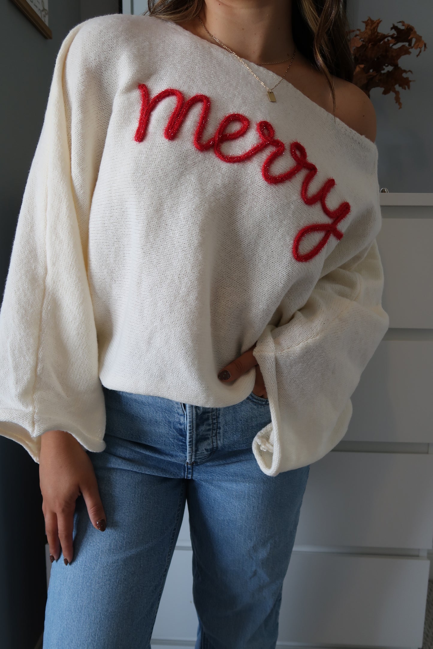 Holiday Cheer Sweater - Ivory