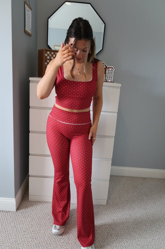 Perfect Match Polka Dot Set - Red