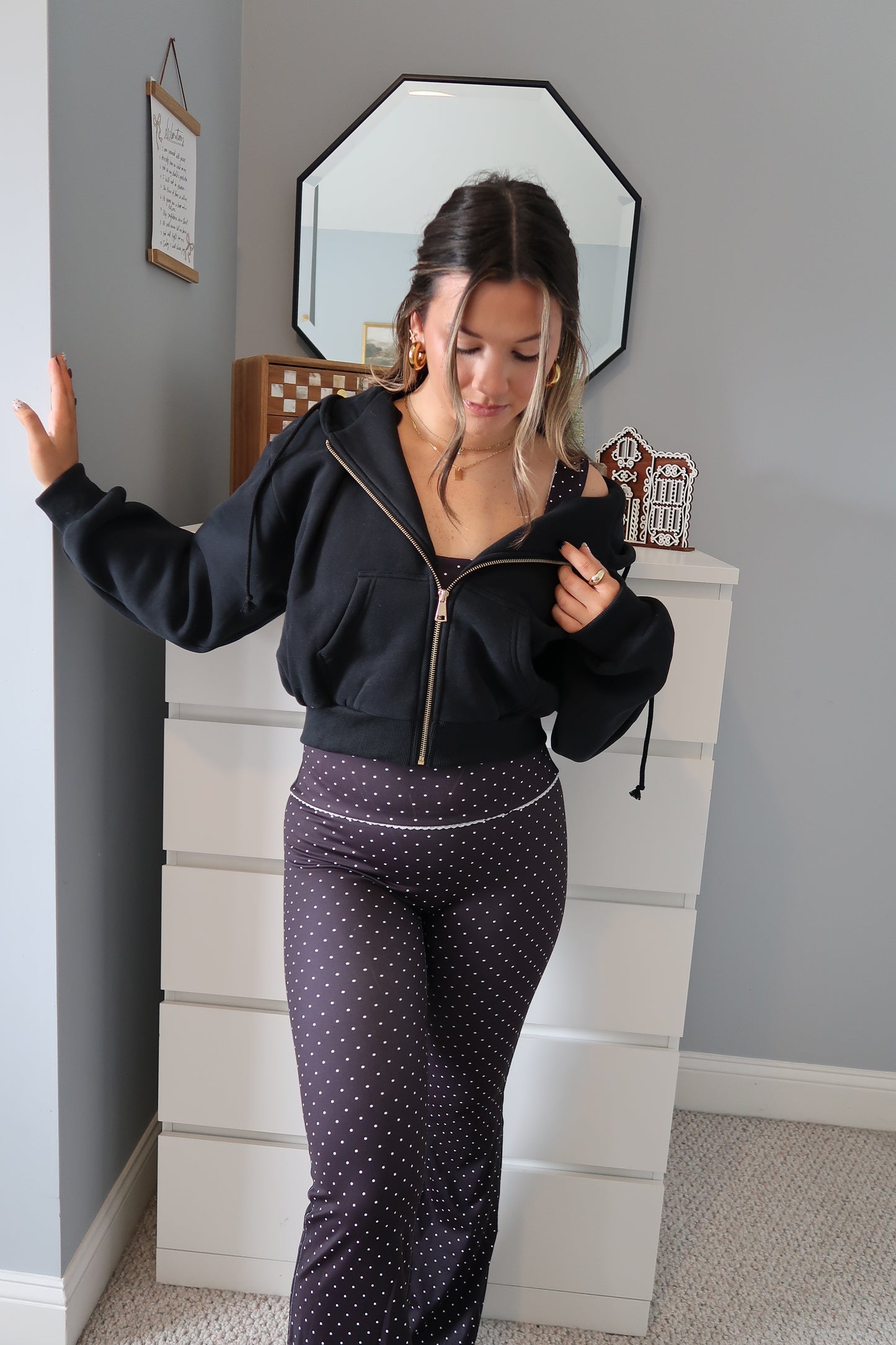 Perfect Match Polka Dot Set - Black