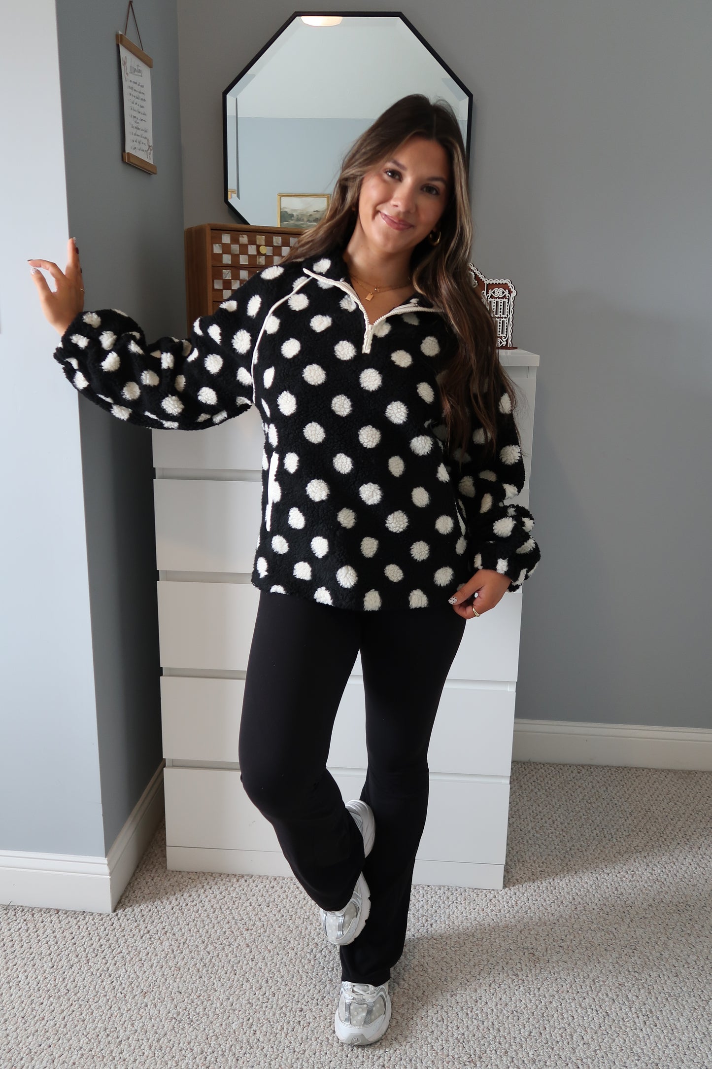 Chelsea Polka Dot Sherpa