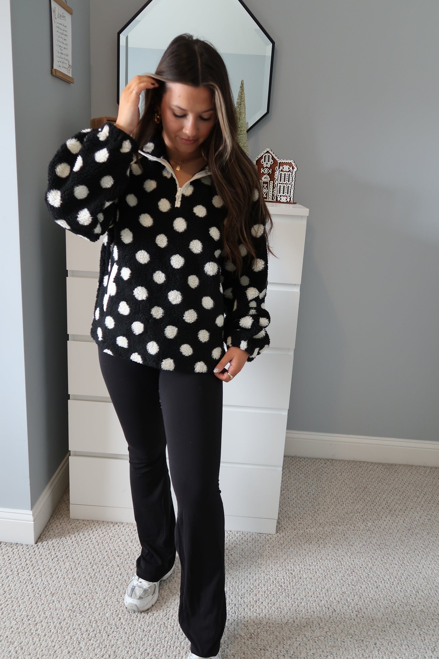 Chelsea Polka Dot Sherpa