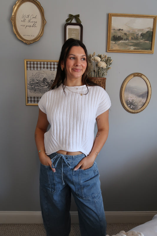 Annie Knit Top - White