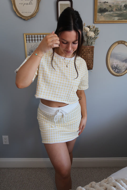 Hadley Gingham Set - Yellow