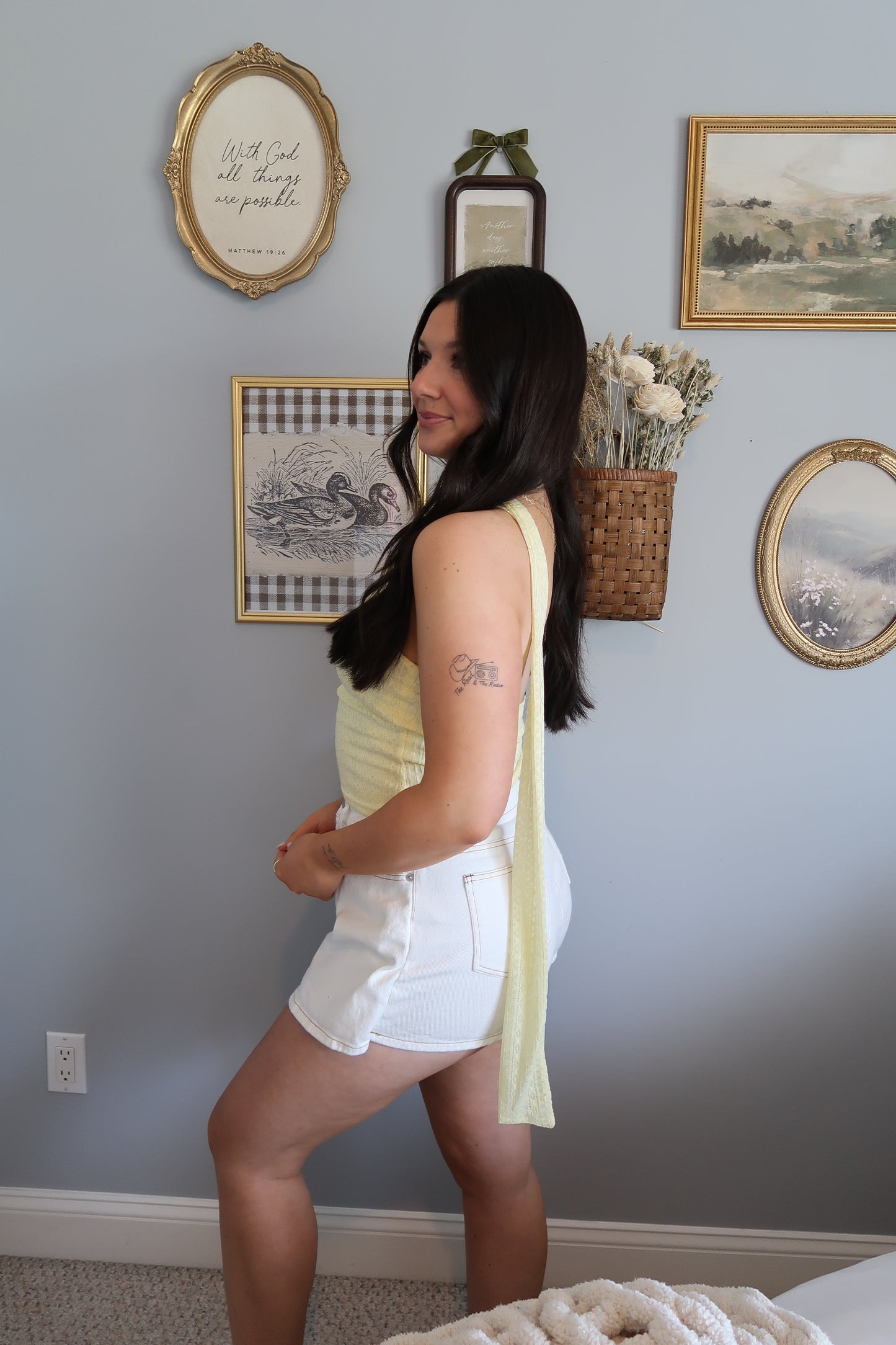 Belle One Shoulder Ruffle Top - Yellow